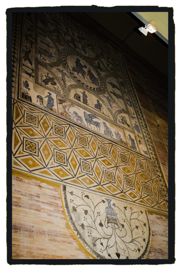 El mosaico nilótico, en el MNAR (Israel J. Espino)
