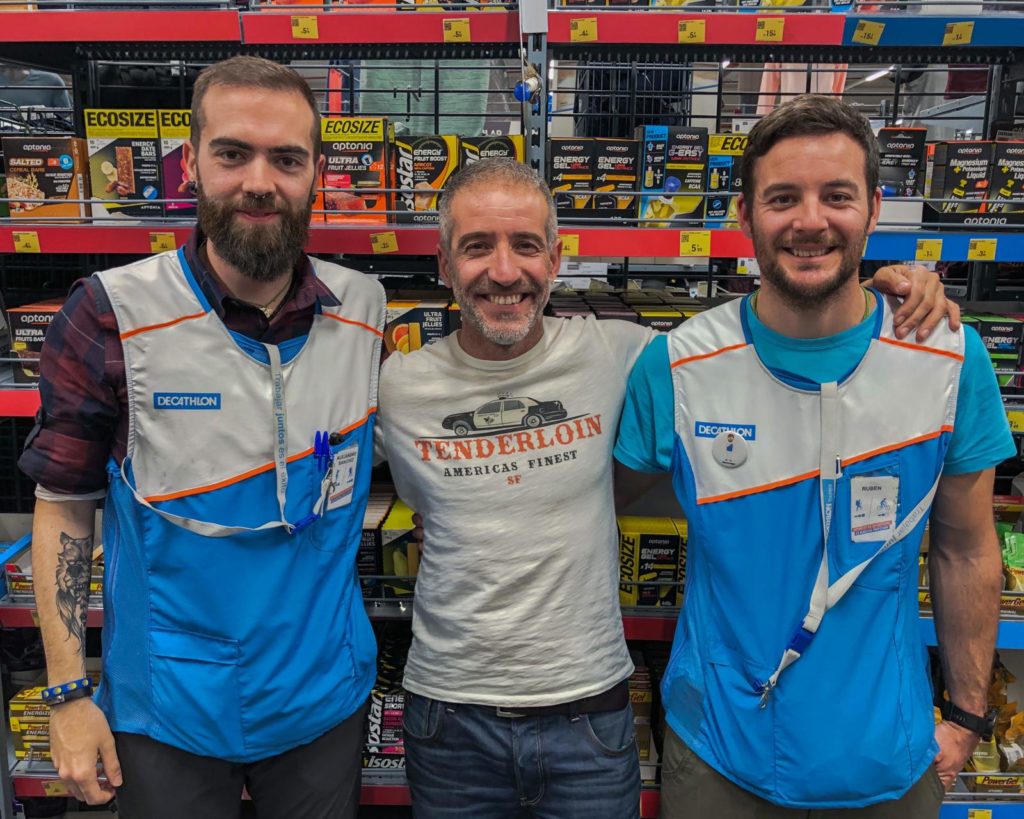 Mis amigos Alex y Ruben de Decathlon, me asesoraron sobre la suplementación