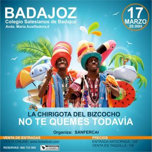 Cartel actuación No te quemes todavía en Badajoz