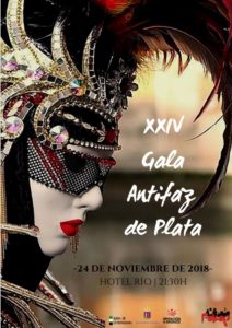 Cartel de la XXIV edición de la Gala de Los Antifaces de Plata