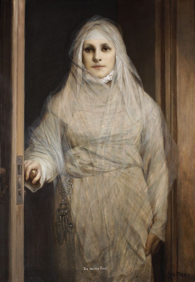 La Dama Blanca (Gabriel Von Max, 1900)