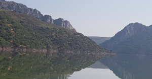 El río Tajo abriendose paso a traves del parage de Monfragüe
