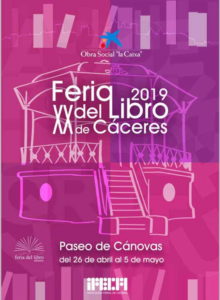 foto: cartel de la feria del libro 2019 sin código QR