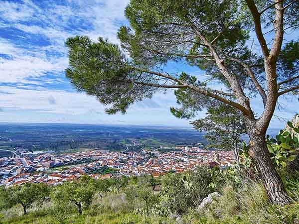 Panorámica de Hornachos desde la sierra