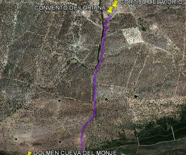 TRAMO 2: Del Dolmen de la Cueva del Monje al Convento de Loriana – 4’5 km.